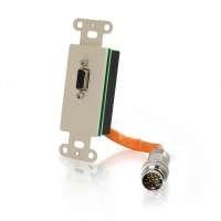 2212-60086-001 Decora Faceplate Insert: Quiktron RapidRun, VGA - Ivory