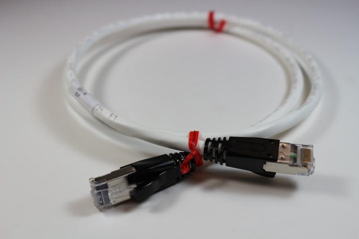 RJ86A-05-WH Patch Cable: CAT6A (Augmented) RJ45, 5 Ft. - White