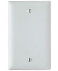 TP13-W Faceplate: Blank, Unbreakable, Single Gang - White