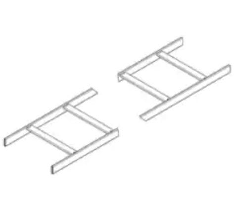 B-Line SB17U12BFB Ladder Rack, 10 Ft. x 12 Inch, Black
