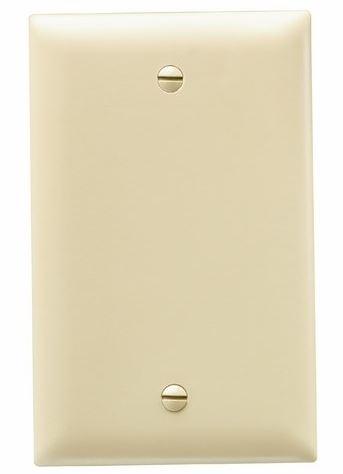 TP13-I Faceplate: Blank, Unbreakable, Single Gang - Ivory