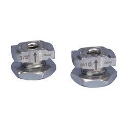 Caddy / Erico CRLS37EGR2 nVent CADDY Rod Lock Channel Nut, 3/8" Rod 2 pack