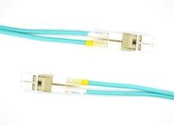 OM4 50/125 Multimode LC UPC to LC UPC Duplex PVC Fiber Optic Patch Cable